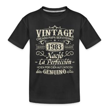 1983 Millésime 40 ans anniversaire - T-shirt bio Premium Enfant - noir - Devant