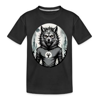 WEREWOLF Teen 7 - Kids' Premium Organic T-Shirt - black - Front