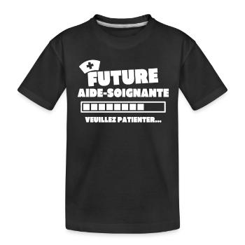 Future aide soignante - T-shirt bio Premium Enfant - noir - Devant