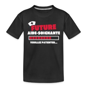 Future aide soignante - T-shirt bio Premium Enfant - noir - Devant