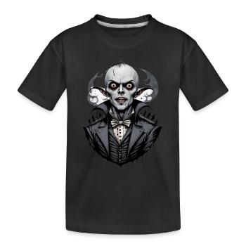 un vampire souriant 4 - T-shirt bio Premium Enfant - noir - Devant