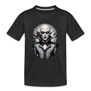 Ein lächelnder Vampir 5 - Kinder Premium Bio T-Shirt - Schwarz - Vorne