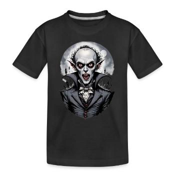 un vampire souriant 6 - T-shirt bio Premium Enfant - noir - Devant