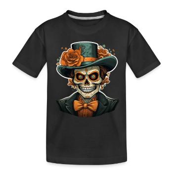 Jour des morts I Crâne de sucre I Dia De Los Muertos - T-shirt bio Premium Enfant - noir - Devant