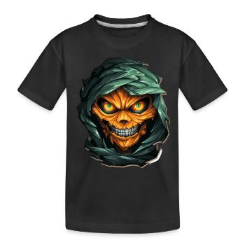 Halloween Spooky Cartoon Mummy - Kinder Premium Bio T-Shirt - Schwarz - Vorne