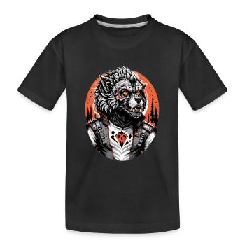 WEREWOLF teen 9 - Kids' Premium Organic T-Shirt - black - Front