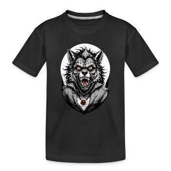 LOUP GAROU costume 11 - T-shirt bio Premium Enfant - noir - Devant
