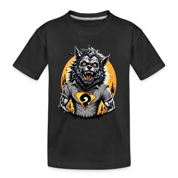 WEREWOLF teen 12 - Kids' Premium Organic T-Shirt - black - Front