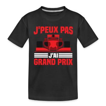 Je peux pas j ai grand prix - T-shirt bio Premium Enfant - noir - Devant