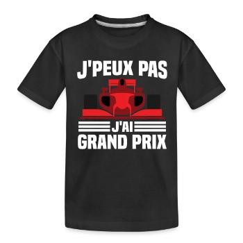 Je peux pas j ai grand prix - T-shirt bio Premium Enfant - noir - Devant