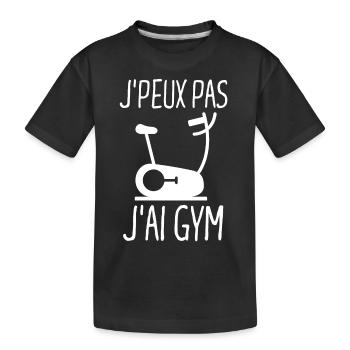 Gym fitness - T-shirt bio Premium Enfant - noir - Devant