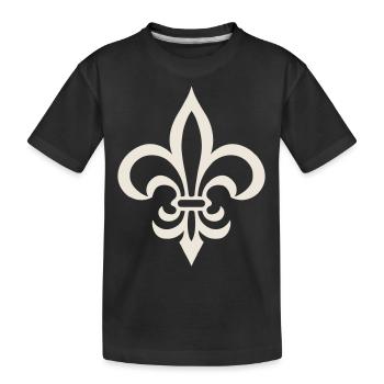 Propre lys français Logo - T-shirt bio Premium Enfant - noir - Devant