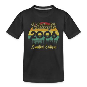 Vintage 2006 limited edition - Kids' Premium Organic T-Shirt - black - Front