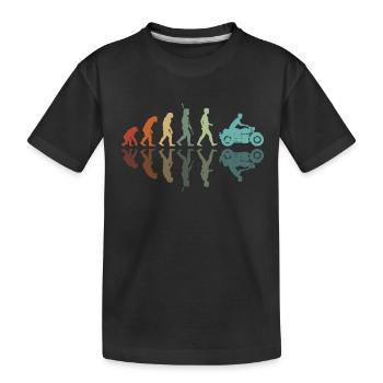 Motorcyclist Development - Kids' Premium Organic T-Shirt - black - Front