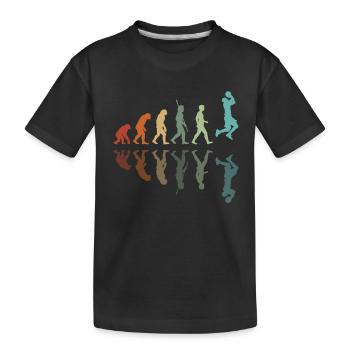 Basketball Entwicklung - Kinder Premium Bio T-Shirt - Schwarz - Vorne