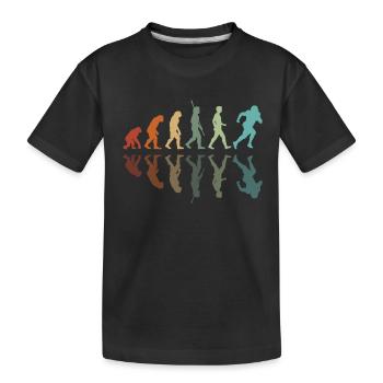 Développement du rugby - T-shirt bio Premium Enfant - noir - Devant