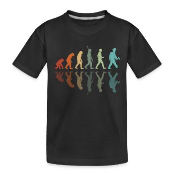 Feuerwehr Entwicklung - Kinder Premium Bio T-Shirt - Schwarz - Vorne