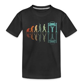 Kfz Mechaniker Entwicklung - Kinder Premium Bio T-Shirt - Schwarz - Vorne
