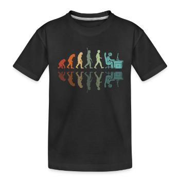 Développement des joueurs - T-shirt bio Premium Enfant - noir - Devant