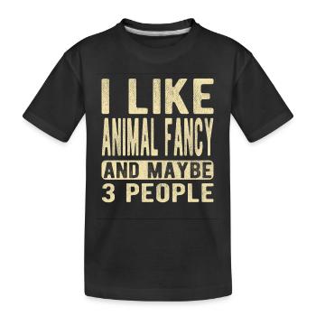 Dicton de fantaisie animale - T-shirt bio Premium Enfant - noir - Devant