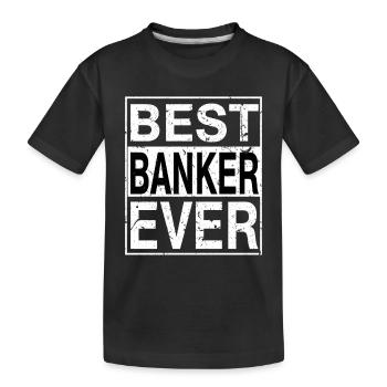 Bestes Banker-Geschenk aller Zeiten - Kinder Premium Bio T-Shirt - Schwarz - Vorne