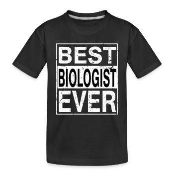 Meilleur biologiste jamais biologiste cadeau - T-shirt bio Premium Enfant - noir - Devant
