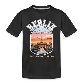 Berlin - Vergangenheit Gegenwart Zukunft - Kinder Premium Bio T-Shirt - Schwarz - Vorne
