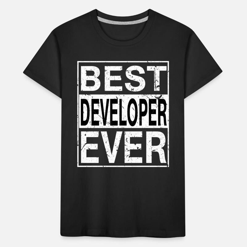 Best Developer Ever Developer Gift Kids' Premium Organic T-Shirt