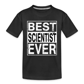 Meilleur scientifique de tous les temps scientifique cadeau - T-shirt bio Premium Enfant - noir - Devant