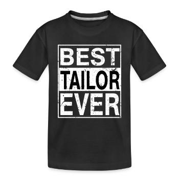 Meilleur cadeau de tailleur de tous les temps - T-shirt bio Premium Enfant - noir - Devant