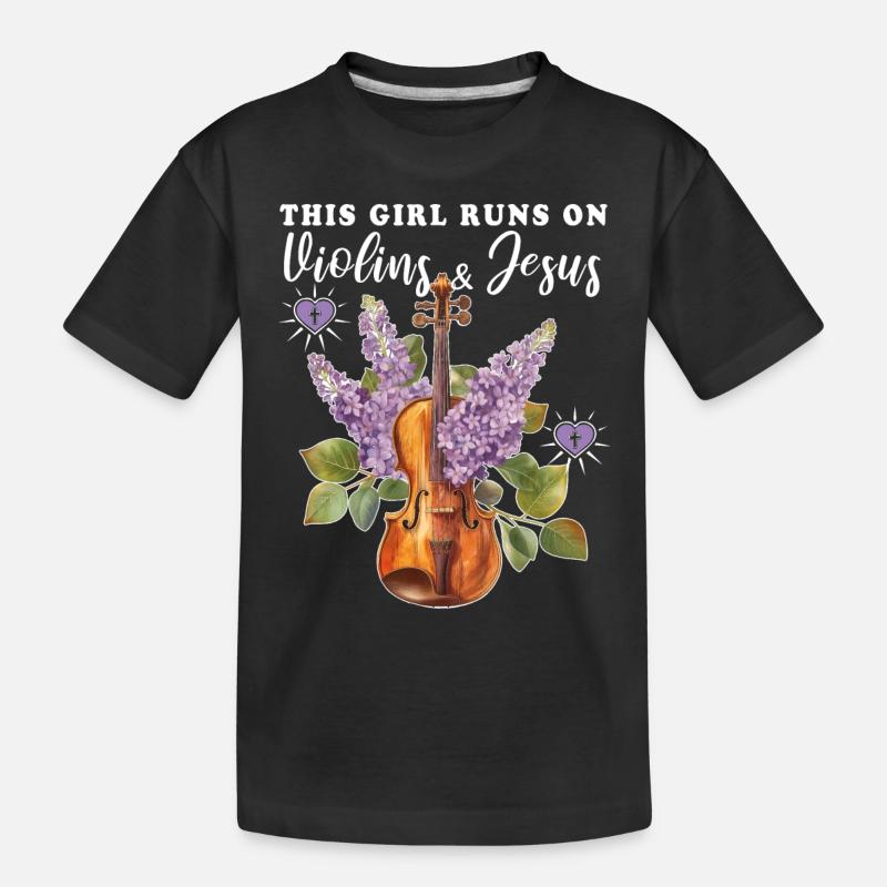 Violon Violon - T-shirt bio Premium Enfant - noir