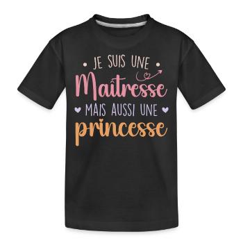 Herrin und Prinzessin - Beeindruckende Herrin - Kinder Premium Bio T-Shirt - Schwarz - Vorne