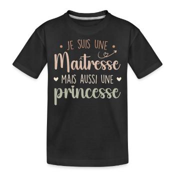 Herrin und Prinzessin - Beeindruckende Herrin - Kinder Premium Bio T-Shirt - Schwarz - Vorne