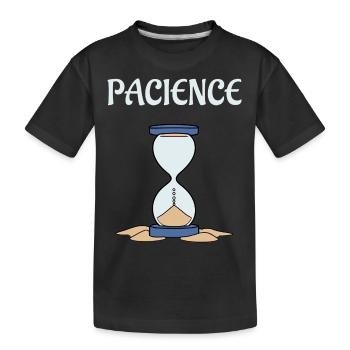 Sablier pacience - T-shirt bio Premium Enfant - noir - Devant