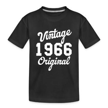 Vintage 1966 original - Kids' Premium Organic T-Shirt - black - Front