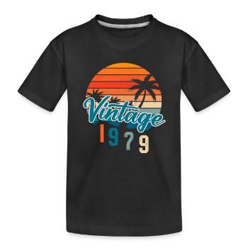 Vintage 1979 - Kids' Premium Organic T-Shirt - black - Front