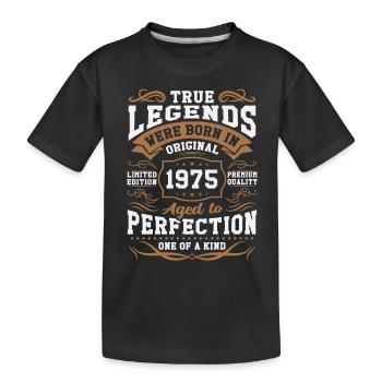Legenden Geboren 1975 - Kinder Premium Bio T-Shirt - Schwarz - Vorne