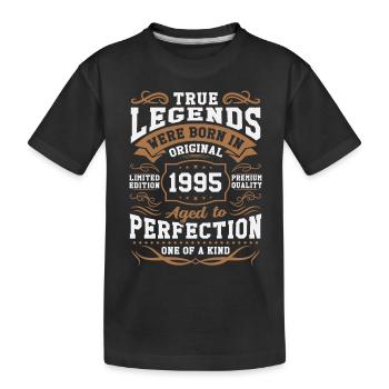 Legenden Geboren 1995 - Kinder Premium Bio T-Shirt - Schwarz - Vorne