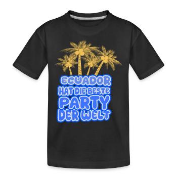 Geschenk für Ecuador - Kinder Premium Bio T-Shirt - Schwarz - Vorne