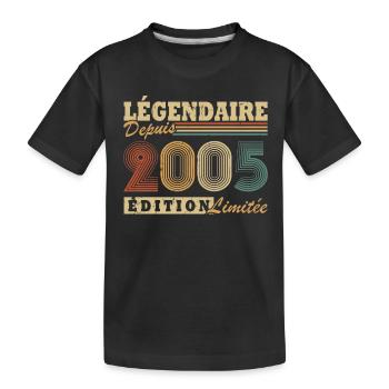 Legendary Since 2005 Limited Edition - Kids' Premium Organic T-Shirt - black - Front