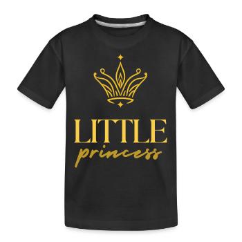 Petite princesse - petite princesse - T-shirt bio Premium Enfant - noir - Devant
