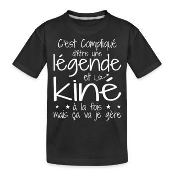 Eine Legende und Physiotherapeut - Kinder Premium Bio T-Shirt - Schwarz - Vorne