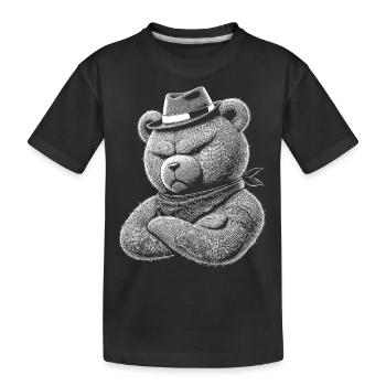 Nounours - T-shirt bio Premium Enfant - noir - Devant