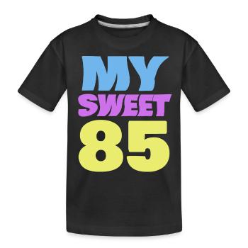 85 - Kids' Premium Organic T-Shirt - black - Front