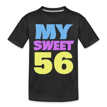 56 - Kinder Premium Bio T-Shirt - Schwarz - Vorne