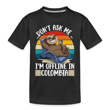 Vacances Colombie - T-shirt bio Premium Enfant - noir - Devant
