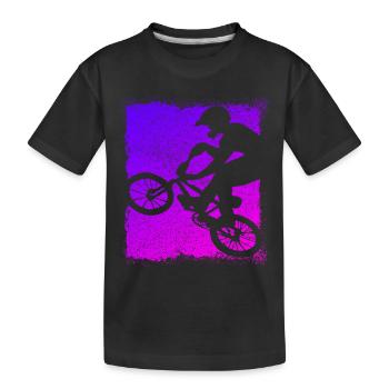 BMX Bike - Bmx Bike - Magenta Bmx - T-shirt bio Premium Enfant - noir - Devant