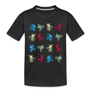 BMX / Bmx / bmx / idée cadeau / anniversaire - T-shirt bio Premium Enfant - noir - Devant