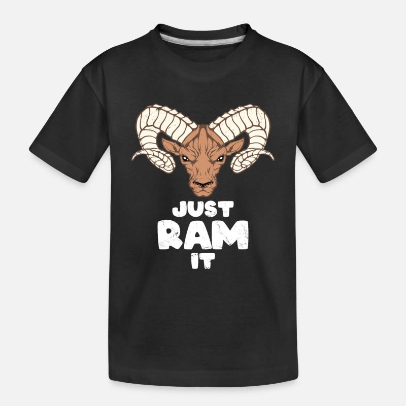 Aries Widder - Kinder Premium Bio T-Shirt - Schwarz