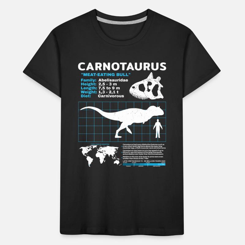 Fiche d’information Carnotaurus T-shirt bio Premium Enfant